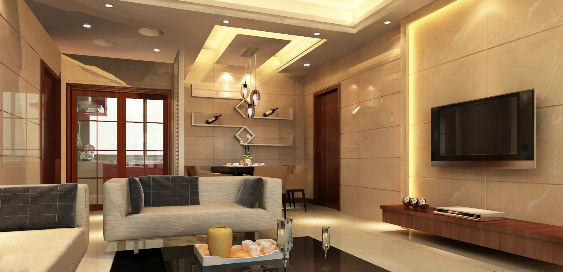 living room lighting designs