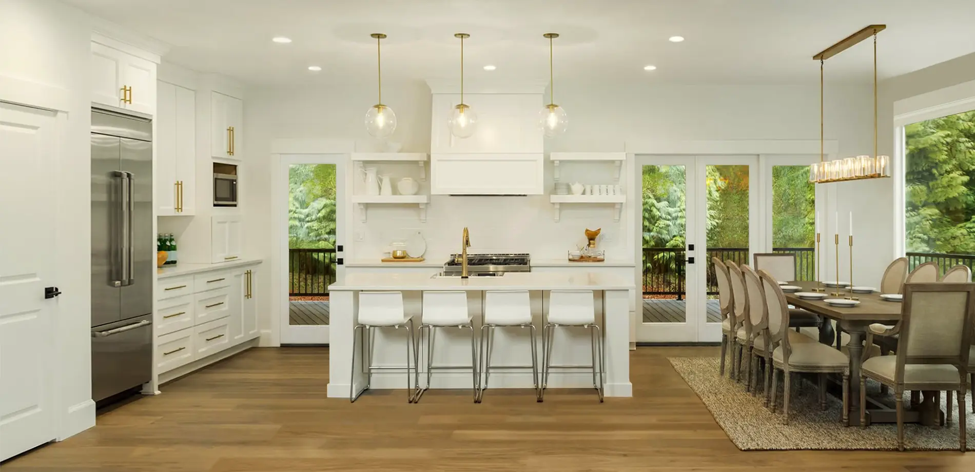 White Kitchen Lighting